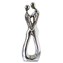 Figure 'Lovestruck', Ceramic, silver glazed H31cm