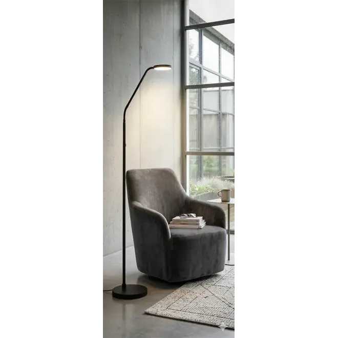 Vloerlamp Málaga Zand + Dimmer H130 cm