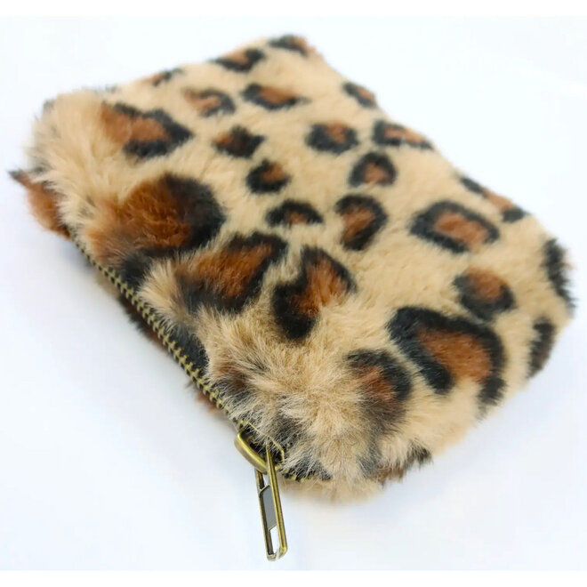 Fashion Opberg Rits Tasje / Etui Luipaardprint