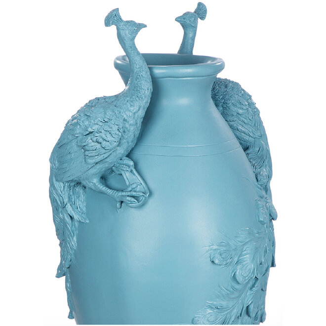 Vloer Vaas Koh Amphora Peacock Blauw 76cm
