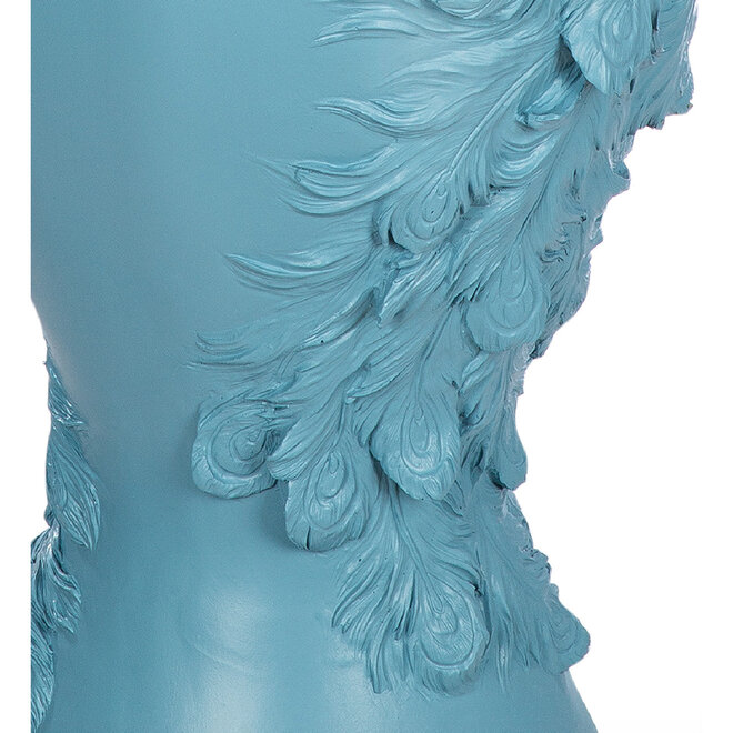 Vloer Vaas Koh Amphora Peacock Blauw 76cm