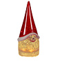 Sompex Gnoom glitter Rood Lamp H22cm