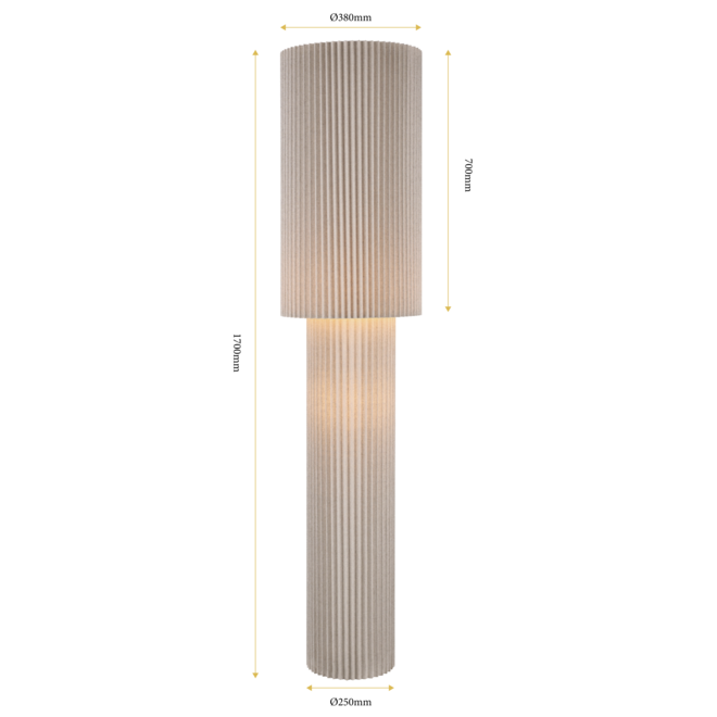 Vloerlamp Renate Beige Linnen H170