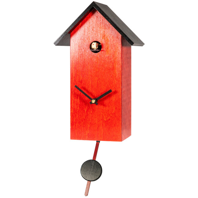 Koekoeksklok Rood met Zwart H46cm