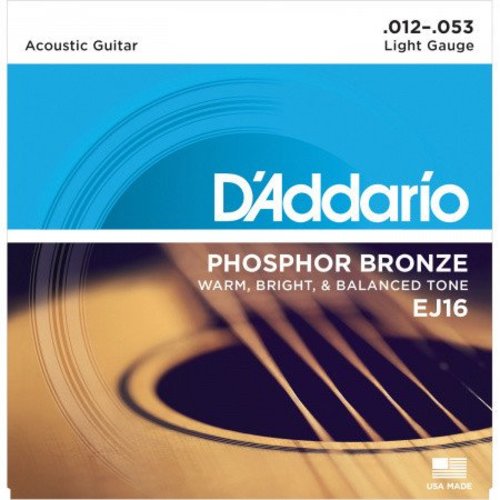 D'Addario D'Addario EJ16 Phosphor Bronze Light 12-53