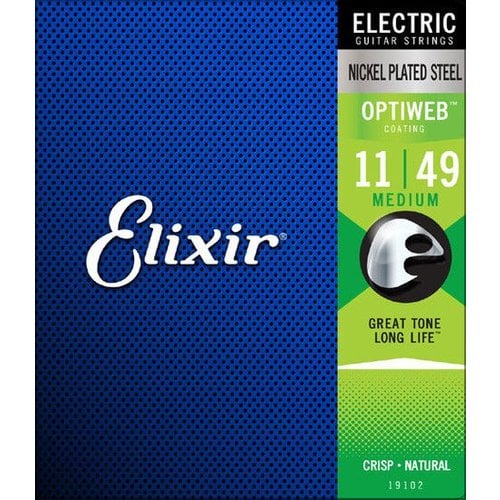 Elixir Elixir Optiweb Electric Nickel Plated Steel Medium 11-49