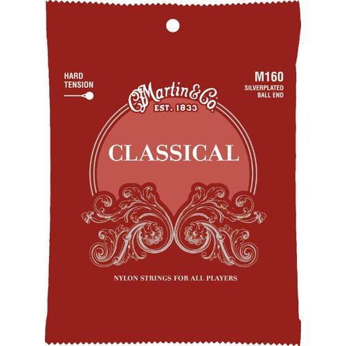 Martin Strings Martin M160 Classical Silverplated Ball End Hard Tension