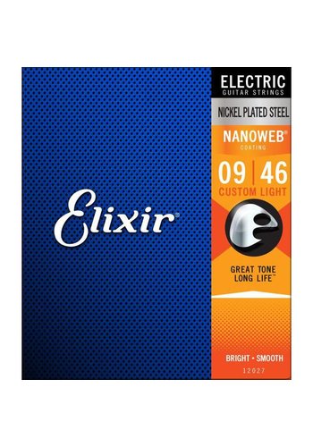 Elixir Elixir 12027 Electric Nanoweb Custom Light 9-46
