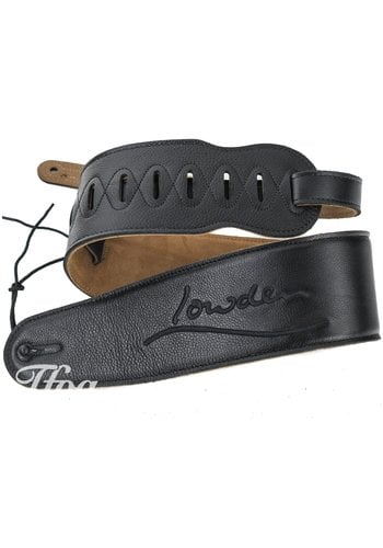 Lowden Lowden Black Leather Padded Guitar Strap
