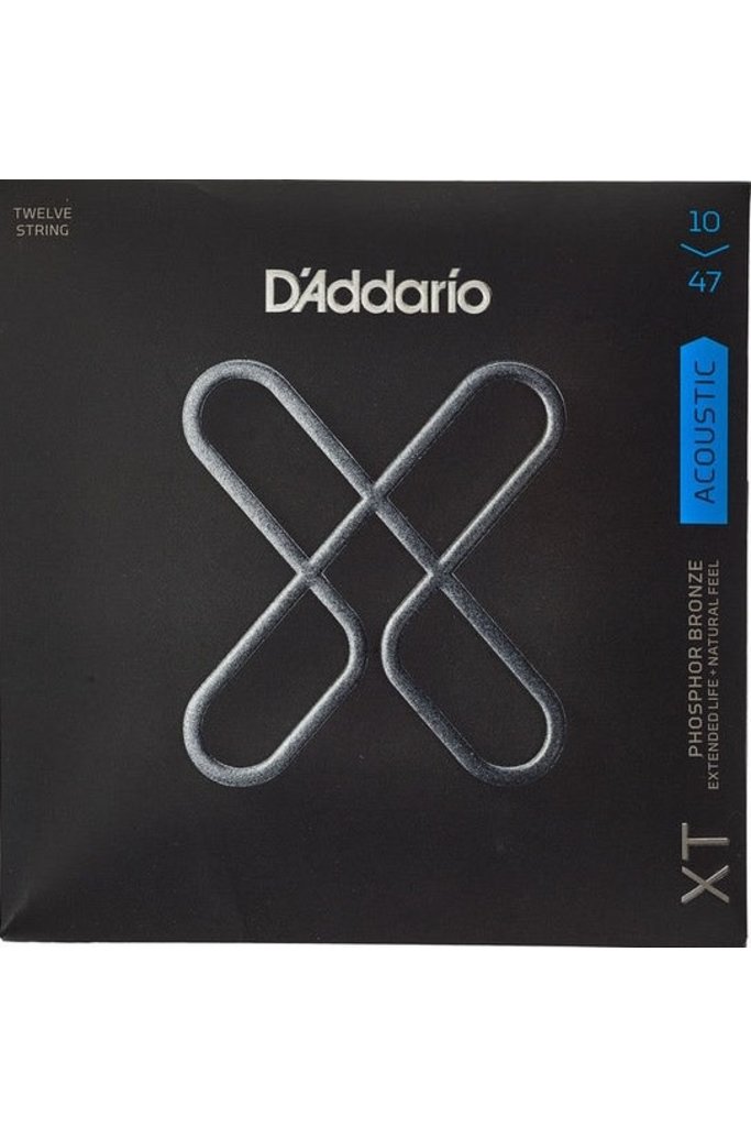 D'addario XTAPB1047-12 XT Phosphor Bronze 12-String 10-47 - The Fellowship  of Acoustics