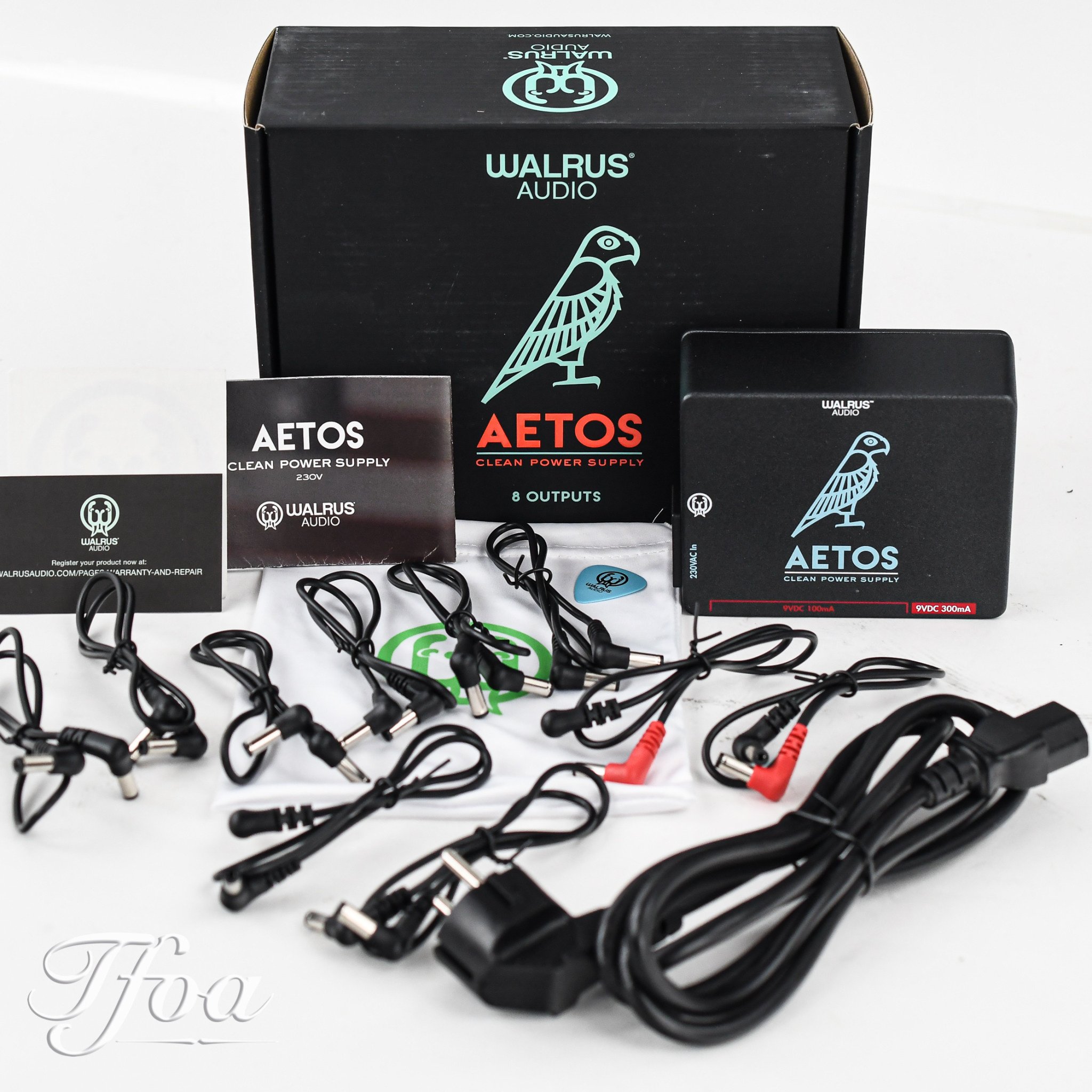 送料無料/即納】 Walrus Audio Aetos 8出力電源 ブラック レッド ギア