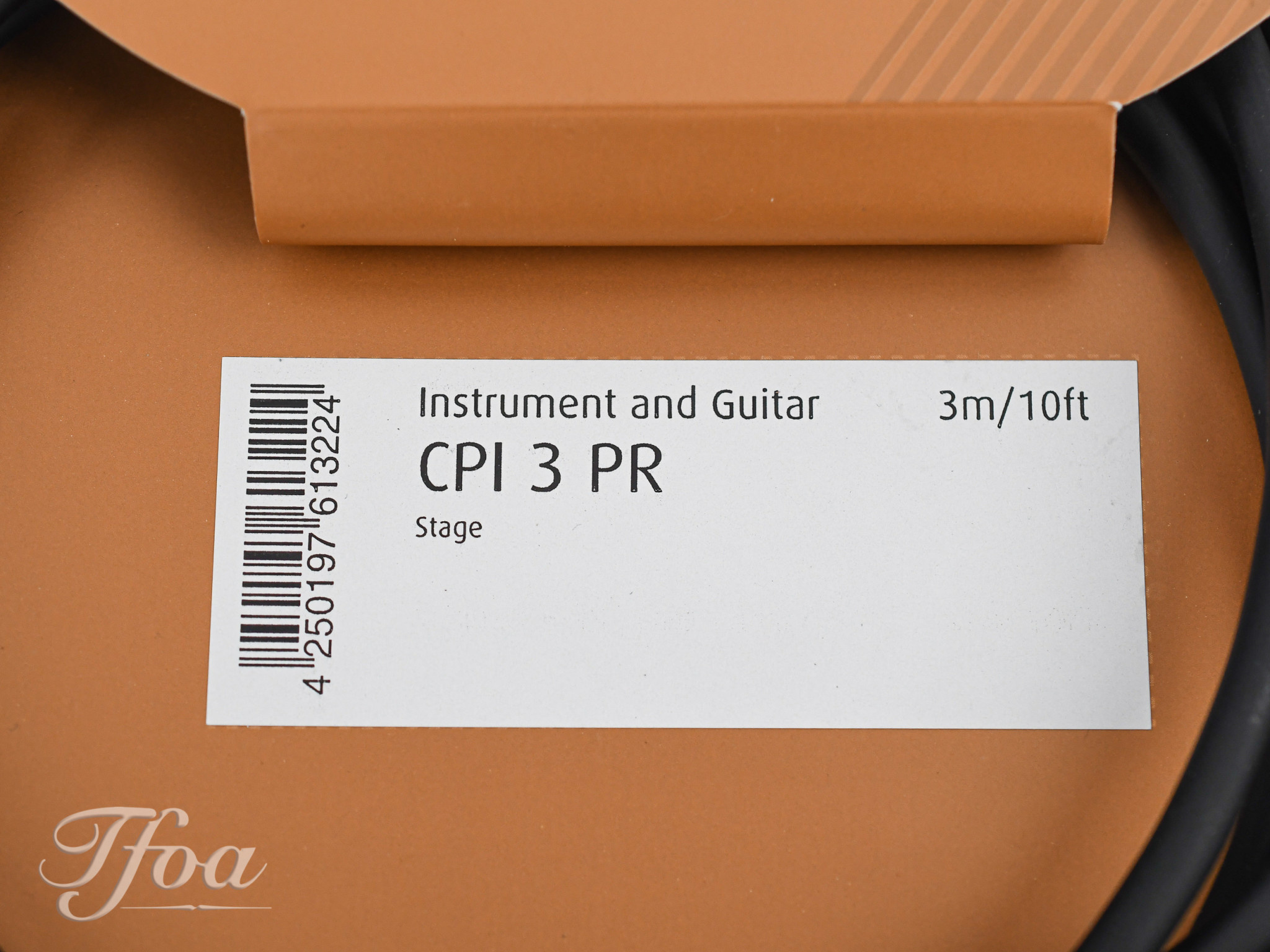 Cordial CPI3PR Select Guitar Cable Angled 3M - The Fellowship of Acoustics