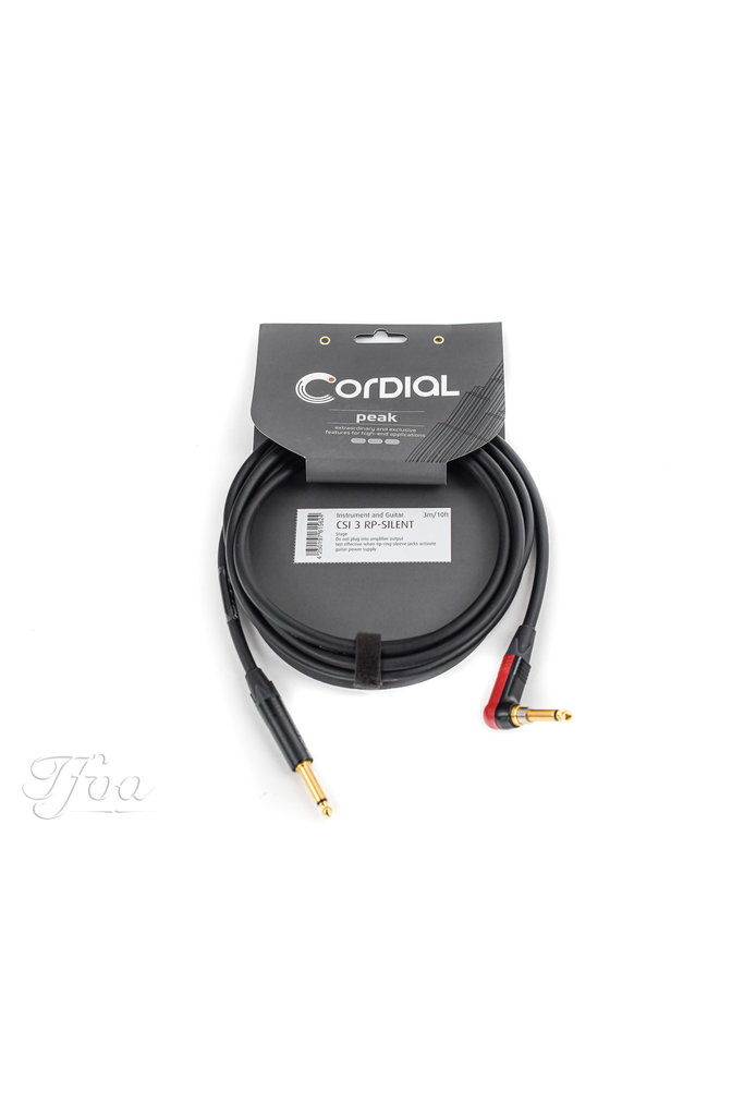 Cordial CSI3RP Silent Jack Cable Angled 3M