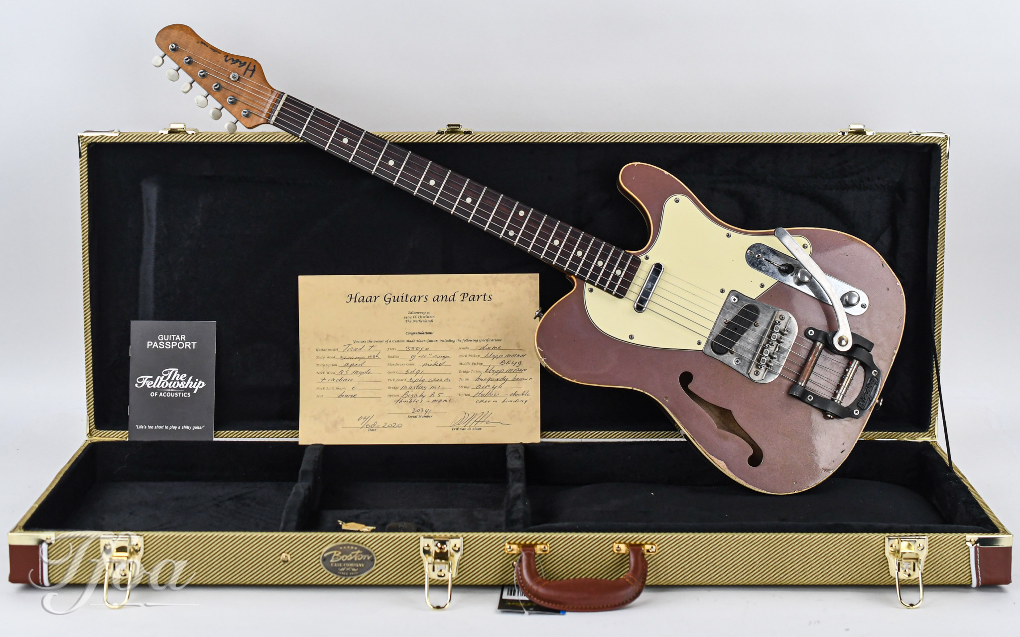 haar haar trad t custom thinline burgundy bigsby