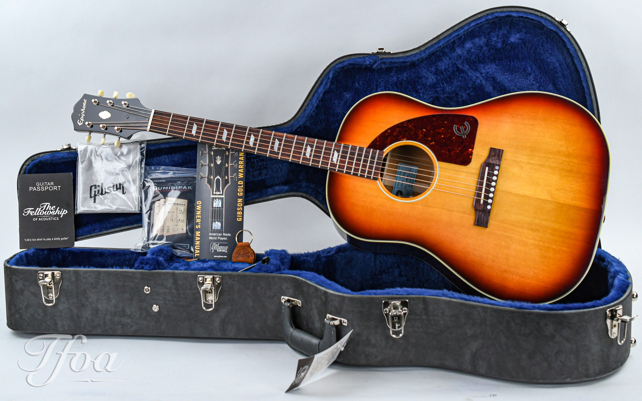 Epiphone Usa Texan Vintage Sunburst The Fellowshop Of Acoustics