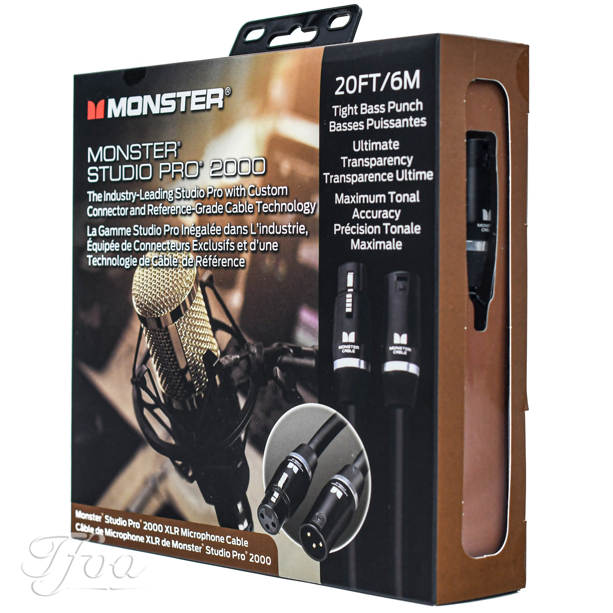 Monster Cable Studio Pro 2000 20 XLR  Microphone Cable - The Fellowship  of Acoustics