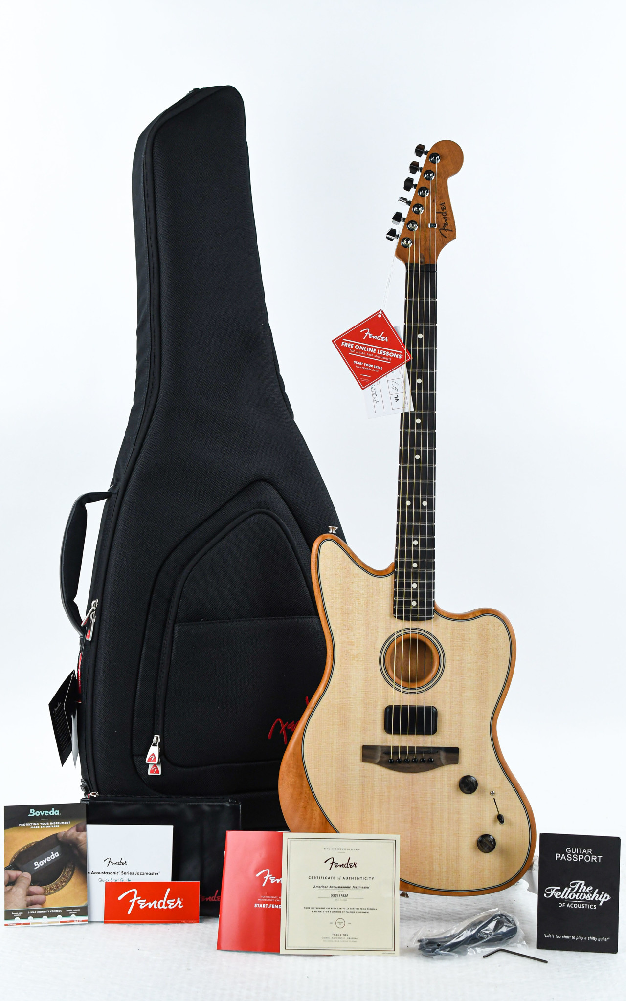 Fender Acoustasonic Jazzmaster Natural The Fellowship of Acoustics
