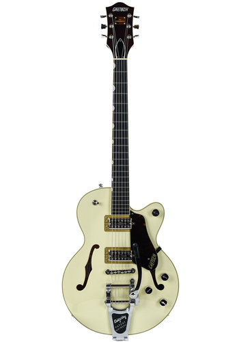 Gretsch G6659T Players Edition Broadkaster Jr. Two Tone Lotus Ivory/Walnut Stain