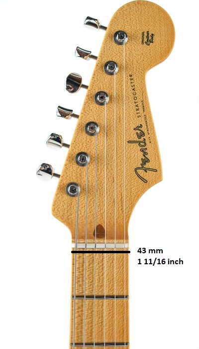 mexican strat nut width