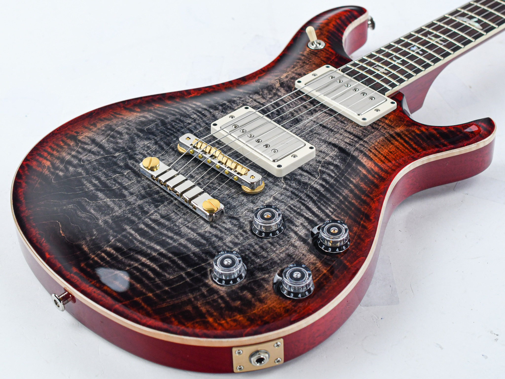 prs charcoal cherry burst