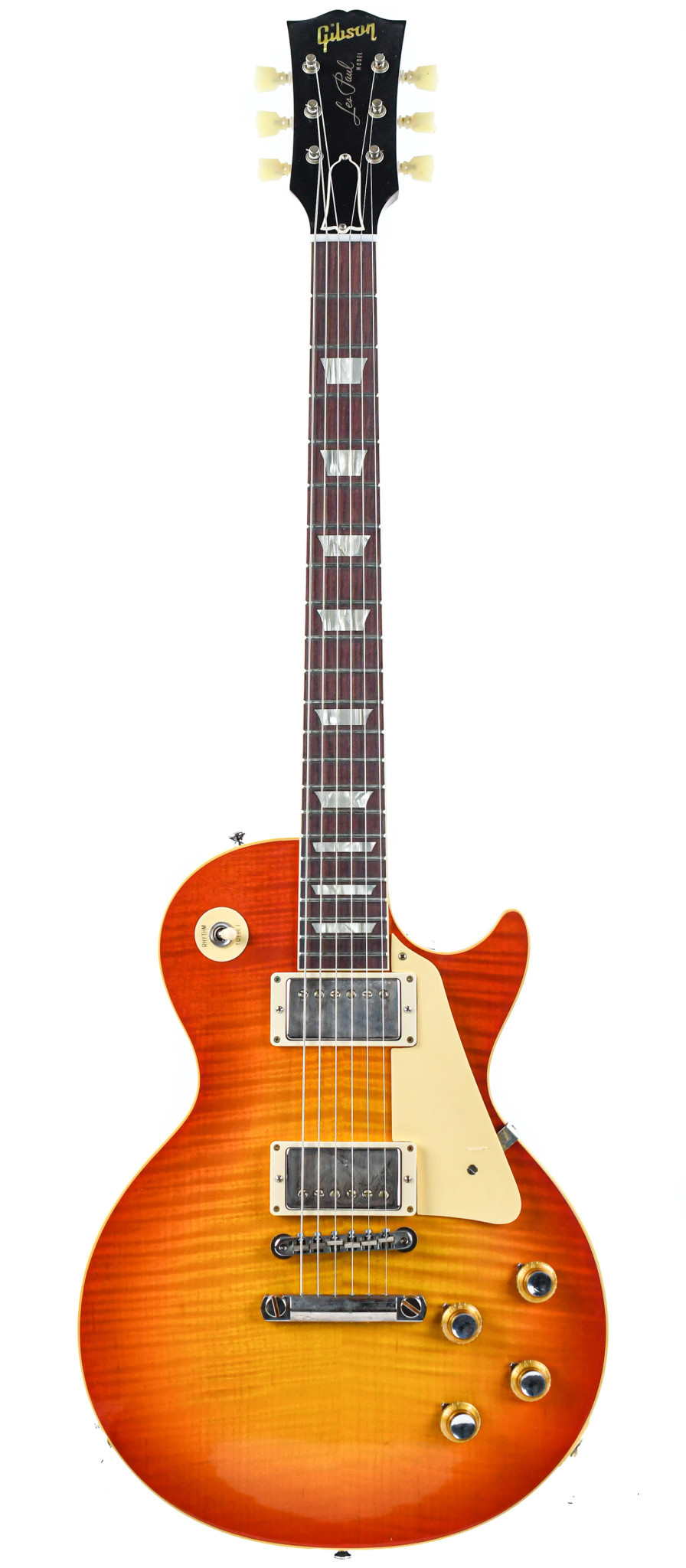 orange gibson les paul