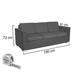 Loungeset Parijs 1011 - Bruin - Rond vlechtwerk