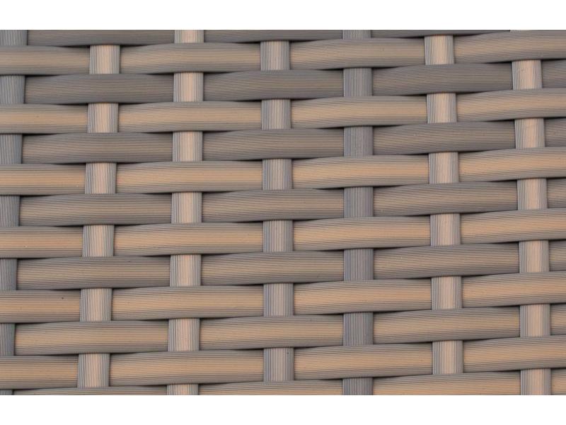 Loungeset Londen 3200 - Cappuccino - Plat vlechtwerk