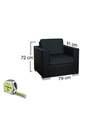 Loungeset Londen 3301-S - Cappuccino - Plat vlechtwerk