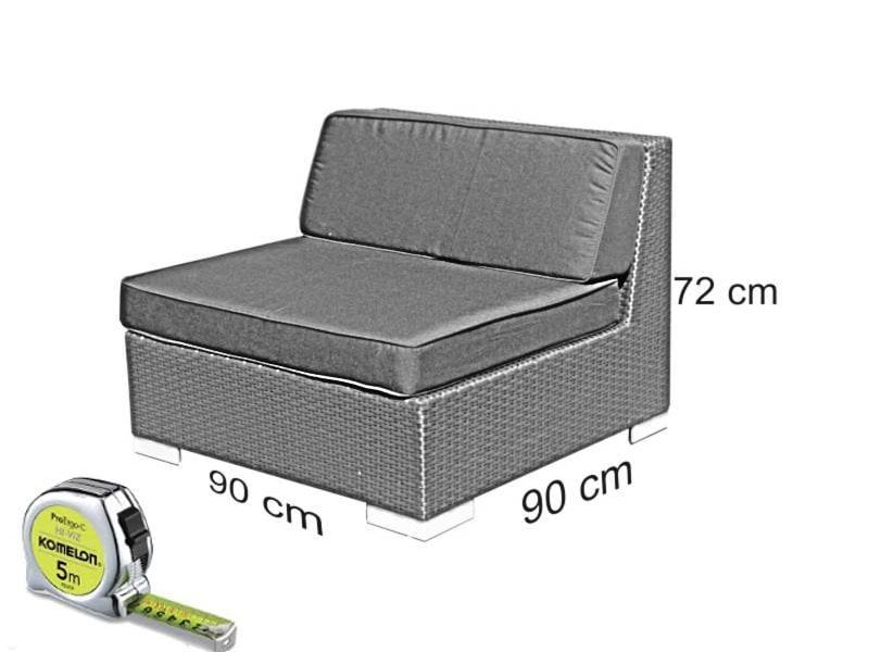 Loungeset Londen 2211 - Cappuccino - Rond vlechtwerk