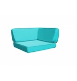 Loungeset Londen 3201-S - Grijs geborsteld - Plat vlechtwerk