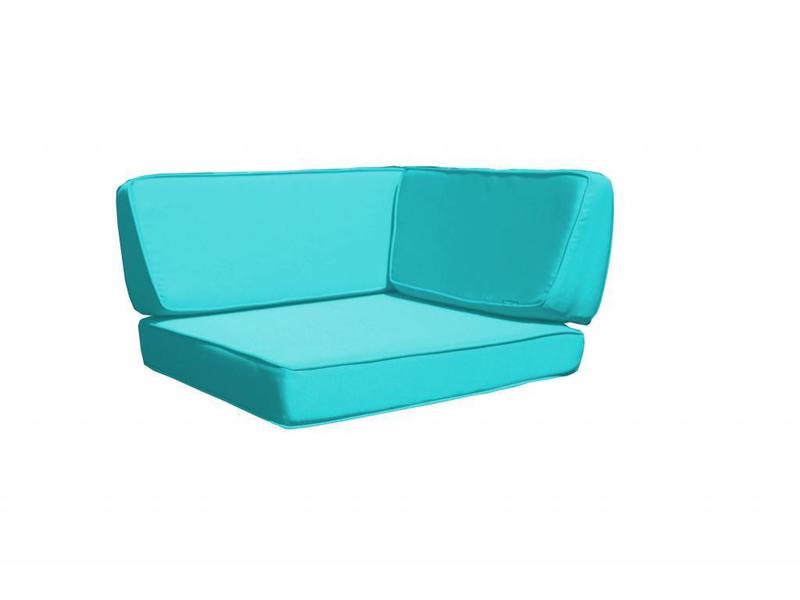 Loungeset Londen 3201-S - Grijs geborsteld - Plat vlechtwerk