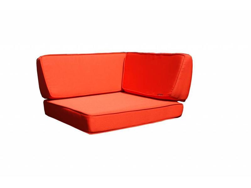Loungeset Londen 3201-S - Grijs geborsteld - Plat vlechtwerk
