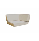 Loungeset Londen 3201-S - Grijs geborsteld - Plat vlechtwerk
