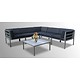 Loungeset Beverly - 6-delig - Grijs aluminium