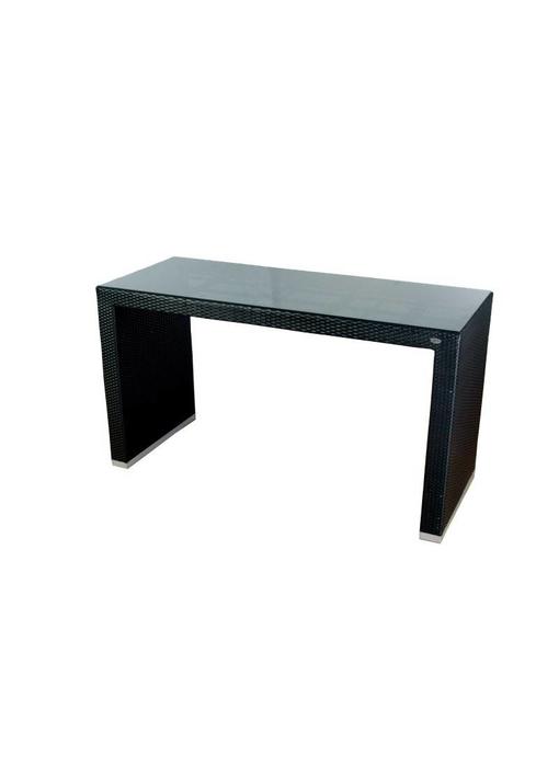 Bartafel Athene - Zwart - Plat vlechtwerk