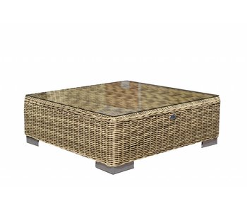 Tafel Londen - Naturel - Rond vlechtwerk