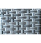Tafel Londen - Grijs - Plat vlechtwerk