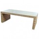 Tuintafel Athene XL - Cappuccino - Plat vlechtwerk