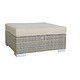 Hocker Londen - Cappuccino - Plat vlechtwerk