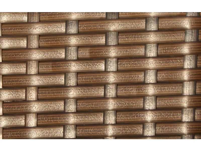 Tafel Parijs - Bruin - Plat vlechtwerk