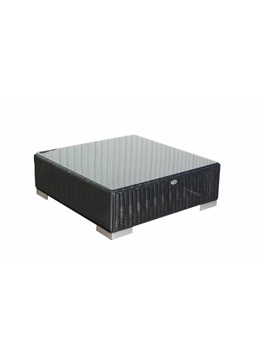 Tafel Londen - Zwart - Rond vlechtwerk