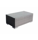 Tafel Parijs - Grijs - Plat vlechtwerk
