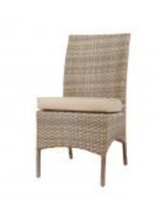 Stoel Madrid - Cappuccino - Plat vlechtwerk