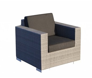 Stoel Parijs - Grijs - Plat vlechtwerk