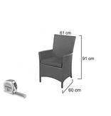 Stoel Lissabon - Naturel - Rond vlechtwerk