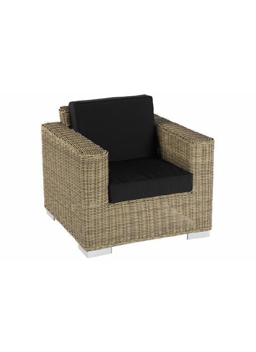 Stoel Parijs - Naturel - Rond vlechtwerk