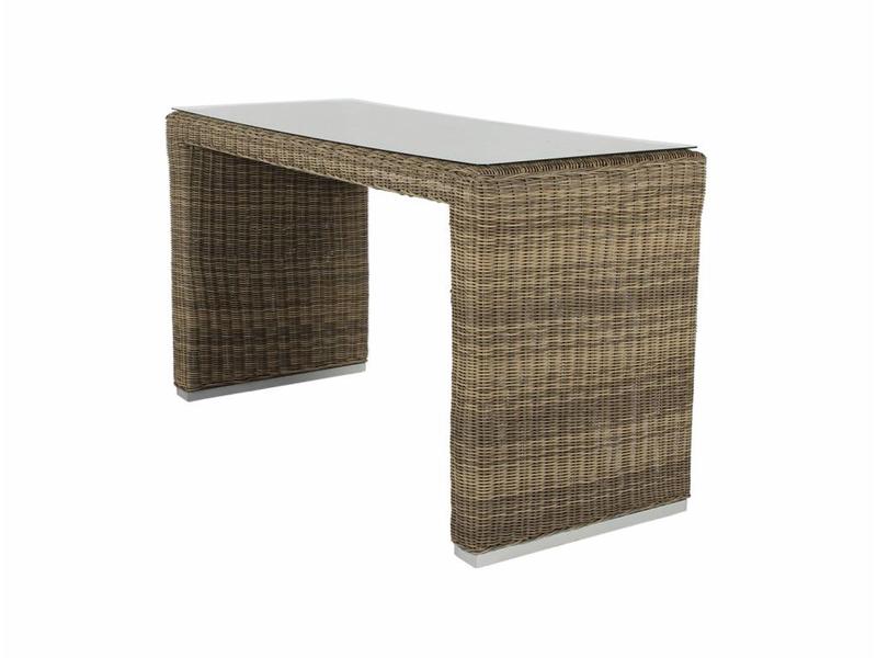 Bartafel Athene - Naturel - Rond vlechtwerk