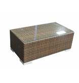 Tafel Parijs - Bruin - Plat vlechtwerk