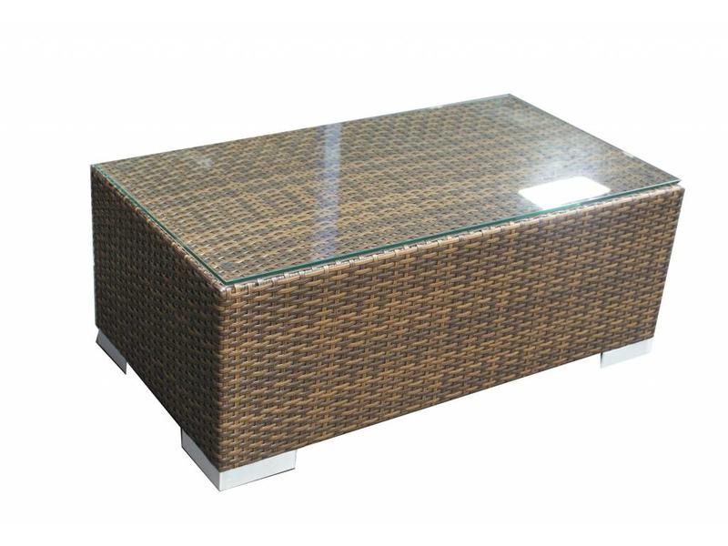 Tafel Parijs - Bruin - Plat vlechtwerk