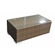 Tafel Parijs - Bruin - Plat vlechtwerk